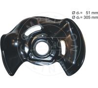 Fits AIC 56413 SPLASH PANEL, BRAKE DISC, LEFT FRONT