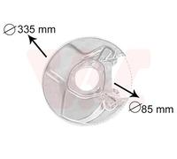 SPLASH PANEL, BRAKE DISC FOR MERCEDES-BENZ VAN WEZEL 3010373 FITS REAR AXLE LEFT