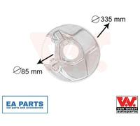 Brake disc cover Rear Axle Right Zinc-coated 3010374 VAN WEZEL for MERCEDES-BENZ