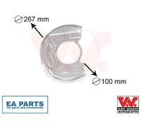 Splash Panel, brake disc for OPEL ASCONA C CORSA A KADETT D VAN WEZEL 3730371