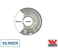 Van Wezel Splash Guard Brake Disc 5430372 Front Right Zinc-coated Toyota 2SZ-FE/2NZ-FE/1ND-TV