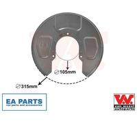 Splash Panel, brake disc for VW SHARAN VAN WEZEL 5878374 fits Rear Axle Right