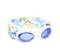 Splash Place KIDS SWIM GOGGLES with Fabric Strap | Tangle-Free Swimming Goggles for Kids (DINO)