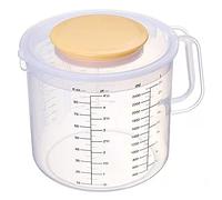 Splash-Proof Baking, Measuring Bucket with Lid, Large Capacity, Scaled Whipping Egg, Cream Mixing Bowl, Measuring Cup, Cold Water Cup(2.5L)