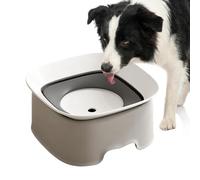 Splash-proof dog bowl, drinking dispenser bowl for pets, slow dog water bowl, for the dining area, for being alone, in the kitchen, living room, home and apartment