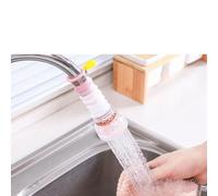 Splash-Proof Kitchen Tap Filter Retractable Tap Head Faucet Nozzle Extender 360-Degree Adjustable Filtration Softener Water Tap Head Faucet Aerator