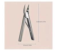 Splash-Proof Nail Clippers, Single-Headed Nail Clippers, Extra-Large Size for Thick, Hard Nails, Suitable for Home use.(Dark Gray)