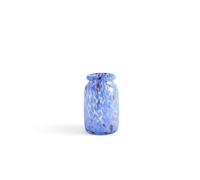 Splash Roll Neck Vase Medium Blue