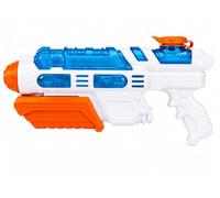 Splash Squad Hydro Blast Pump Action Water Gun 600ml Tank 8M Range Jumbo Water Blaster Water Shooter Water Pistol for Kids Garden Beach Pool Summer Toys Blue - 33cm