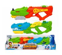 Splash Squad Hydro Blast T-Rex Dinosaur Water Guns 48cm Pump Action Water Blasters Easy Fill Super Soaker Water Pistols for Kids Garden Beach Pool Outdoor Summer Toys - Pack of 2