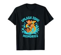 Splash Zone Memories Water Slide Summer Print T-Shirt