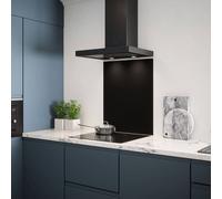 Generic Sports Glass Kitchen Splashback Matt Black – Self-Adhesive 600 x 750 mm