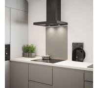 Matt Grey Glass Kitchen Splashback 600mm x 750mm