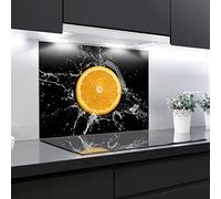 Splashback Tempered Glass Heat Resistant Toughened Decorative - 90 x 65 cm - 4 mm Thick - Perfect Behind Gas, Ceramic and Induction Cookers - Easy to Clean and Hang…