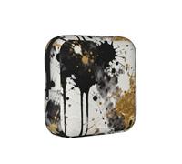 Splashed Ink Art Period Proof Storage Bag-Feminine Hygiene Travel Case for Sanitary Pads, Discreet Mensural Pouch for Purse Office