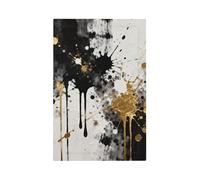 Splashed Ink Art Unbreakable Polycarbonate Switch Plate-Modern 1 Gang Light Cover for Home Office with Matching Screws