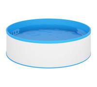 Pool 350x90cm White Blue Steel PVC Liner 7200L Family Above Ground Backyard Easy