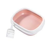 Splashing Resistant Pet Litters Tray Airflows Holes Detachable Structure Box Suitable For Various Breeds Easyly Wash Ovals Box