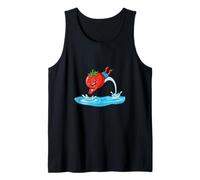 Splashing Tomato Summer Vibes Pool Funny Veggie Tank Top