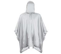 Splashmacs Unisex Adults Plastic Waterproof Rain Poncho Jacket One Size (Silver)