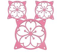 SplashNColor 120mm Sakura Fan Grill Decorative Cover, Super Cute Functional Cherry Blossom Cooling PC Fan Cover Protector for Computer Rig, Sakura PC Accessories Gaming CPU, Easy Installation (Pink)