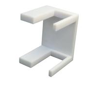 SplashNColor Bookshelf Hook Clip Aligner Shelf Straightener - Compatible with IKEA Billy Bookshelves - Pressure Fit Tool for Secure and Level Shelves - Easy Installation - Durable - White (1 Pack)