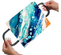 SplashNcolor Canvas Handles for Paint Pouring | Attachable Canvas Handles Holder for Easy Canvas Tilting | Mess Free Acrylic Paint Pouring Tools (Black)