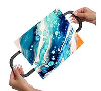 SplashNcolor Canvas Handles for Paint Pouring | Attachable Handles Holder for Easy Tilting | Mess Free Acrylic Paint Pouring Tools (Black)