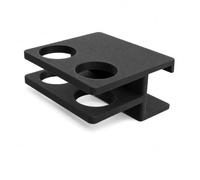SplashNColor Dual Microphone Holder for JBL PartyBox 310 - Side-Mount Bracket Holds 2 Mics | Friction Fit No Tools Required | Clip-On Karaoke Accessory for Portable Party Speaker