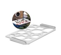 SplashNColor Feeding Tray Compatible with BirdBuddy - Outdoor Bird Perch for Feeding Multiple Birds - Bird Buddy Accessories - Durable, Weatherproof Feeders for Outdoors - White (V2)