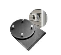 SplashNColor No Drill Camera Mount Bracket, Compatible with Ring Spotlight Pro- Wireless Security Holder for Outside Wall - Accessories Outdoor House, Mounts on Vinyl siding, includes hardware (Black)