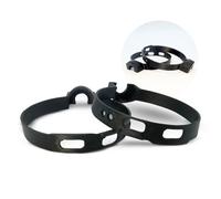 SplashNColor Repair Ring Fix for Jabra Evolve 65 Bluetooth Headset Headphones - Push-Fit to Install Replacement for Mono or Stereo Sets - Left or Right Ear Compatibility - Durable ABS - Black 2 Pack