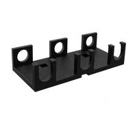 SplashNColor Wall Mount Rack Compatible with Xvive U4 in-Ear Monitor Transmitters - Secure Triple Device Storage | Screw-On Organizer for Stage Gear, Studio Prep, and Sound Booths
