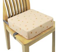 Splashproof Boosters Seat with Printed Design Adjustable Height Cushion Anti-Slip Base for Tables Splashproof with Adjustable Buckles Anti-Slip Bottom Heightening Cushion Printed Pattern