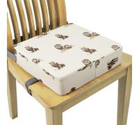 Splashproof Boosters Seat with Printed Design Adjustable Height Cushion Anti-Slip Base for Tables Splashproof with Adjustable Buckles Anti-Slip Bottom Heightening Cushion Printed Pattern