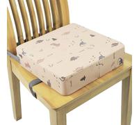 Splashproof Boosters Seat with Printed Design Adjustable Height Cushion Anti-Slip Base for Tables Splashproof with Adjustable Buckles Anti-Slip Bottom Heightening Cushion Printed Pattern