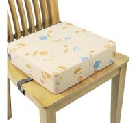 Splashproof Boosters Seat with Printed Design Adjustable Height Cushion Anti-Slip Base for Tables Waterproof Portable Kid Increaser Seat
