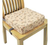 Splashproof Boosters Seat with Printed Design Adjustable Height Cushion Anti-Slip Base for Tables Waterproof Portable Kid Increaser Seat