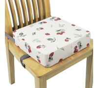 Splashproof Boosters Seat with Printed Design Adjustable Height Cushion Anti-Slip Base for Tables Waterproof Portable Kid Increaser Seat