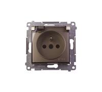 Splashproof socket with/u IP44 with flap Simon 54 DGZ1BUZ.01/44A