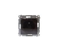 Splashproof socket with/u IP44 with Simon 54 DGZ1BZ.01/46A