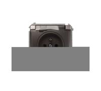 Splashproof Socket with/u IP44 with Simon Basic BMGZ1B.01/21A