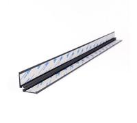 Splashwall Alloy Anthracite Aluminium Internal Worktop Corner Joint (H)600mm (W)4mm
