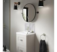 Splashwall Alloy Matt Cream Marmo Linea Marble Effect Laminate Adhesive Bathroom Splashback (H)25Cm (W)40Cm