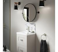 Splashwall Alloy Matt White Marmo Migliora Marble Effect Laminate Adhesive Bathroom Splashback (H)25Cm (W)40Cm