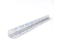 Splashwall Alloy Silver Aluminium Internal Worktop Corner Joint (H)600mm (W)4mm