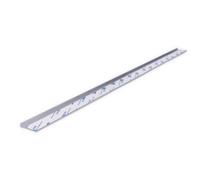 Splashwall Alloy Silver Aluminium Worktop End Cap (H)2440mm (W)4mm