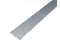 Splashwall Alloy Vanity Panel End Cap (L)800mm (W)27mm (T)6mm - Polished Silver Effect