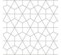 Splashwall Alloy White Diamond Tile Geometric Aluminium Splashback, (H)600mm (W)2440mm (T)4mm