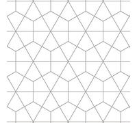 Splashwall Alloy White Diamond Tile Geometric Aluminium Splashback, (H)750mm (W)2440mm (T)4mm